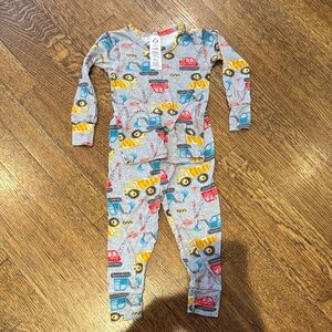 Gerber Gray Construction Vehicle Pajama Set